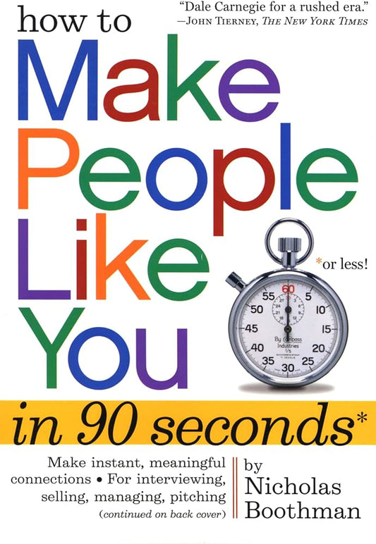 How to Make People Like You in 90 Seconds or Less (Paperback) - Bookmark.it